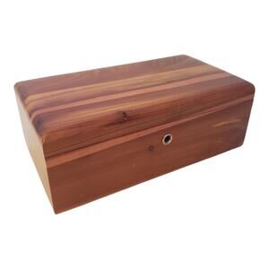 Vintage Lane Cedar Mini Hope Chest Trinket Jewelry Keepsake Stash Storage